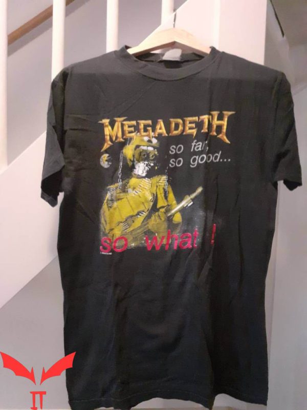 Megadeth Vintage T-Shirt So Far So Good So What T-shirt