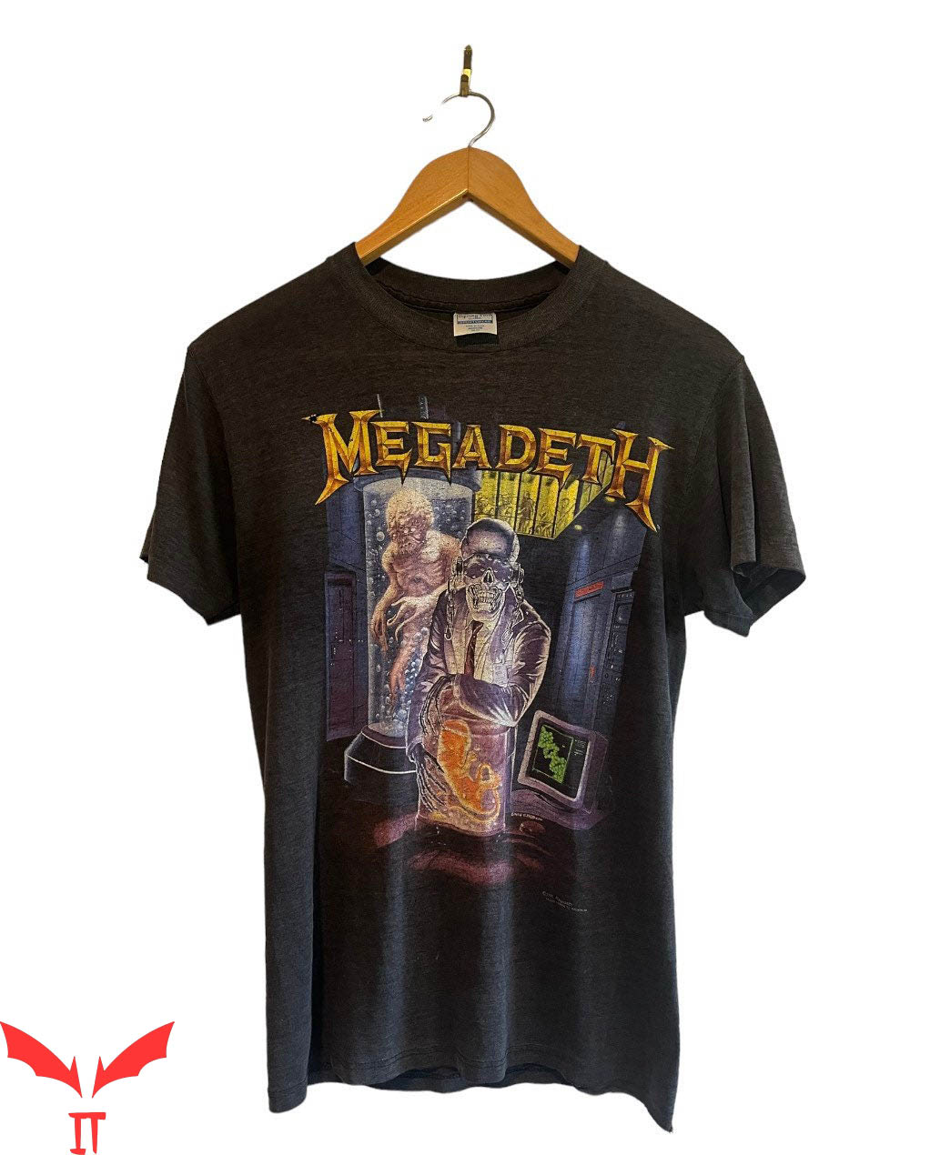 Megadeth Vintage T-Shirt Vintage 1990s Hanger 18 Original