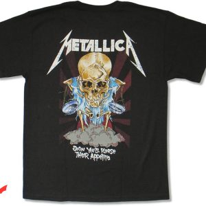 Metallica Pushead T-Shirt Doris Trendy Meme Funny Style Tee