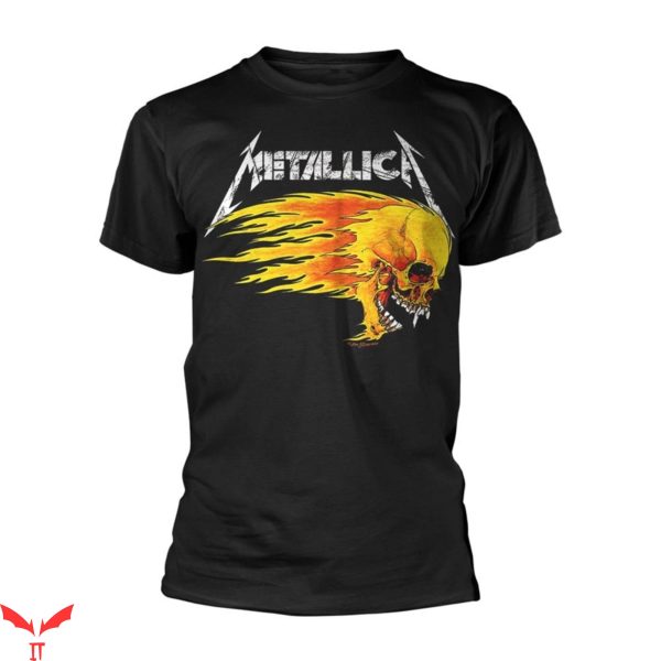 Metallica Pushead T-Shirt Heavy Metal Flaming Skull Tour ’94