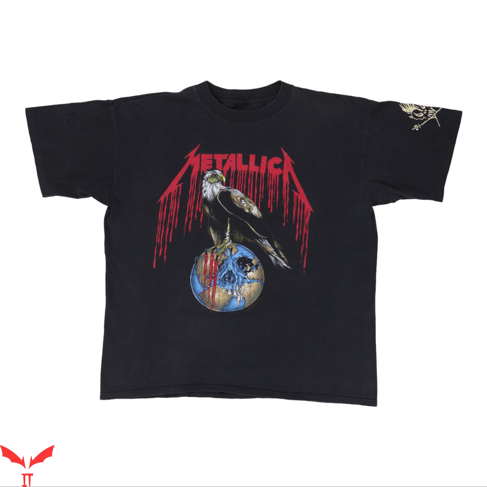 Metallica Pushead T-Shirt Vintage 1993 Metallica Eagle Shirt