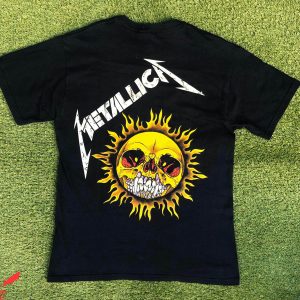 Metallica Pushead T-Shirt Vintage 1994 Pushead Double Sided