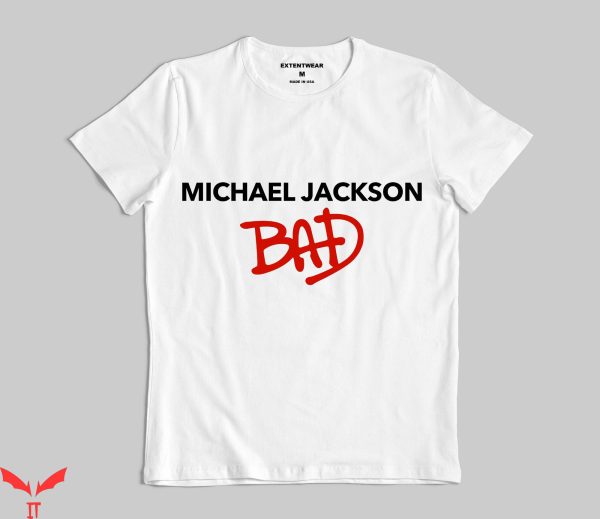 Michael Jackson BAD T-Shirt King Of Pop Singer Dancer Shirt