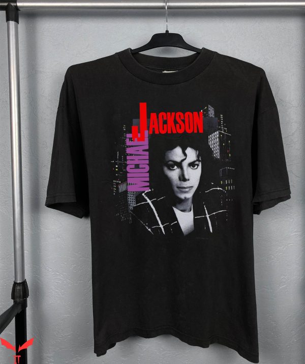 Michael Jackson BAD T-Shirt Tour 1988 King Of Pop Singer 80s
