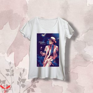 Michael Jackson White T-Shirt Concert Pop Singer Tee Shirt