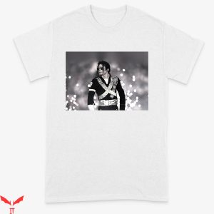 Michael Jackson White T-Shirt Concert Vintage Pop Singer