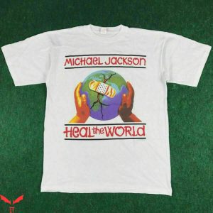 Michael Jackson White T-Shirt Heal The World 1997 World Tour