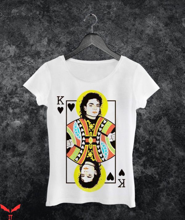 Michael Jackson White T-Shirt King Of Pop Art Tee Shirt