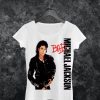 Michael Jackson White T-Shirt King Of Pop Cool Tee Shirt