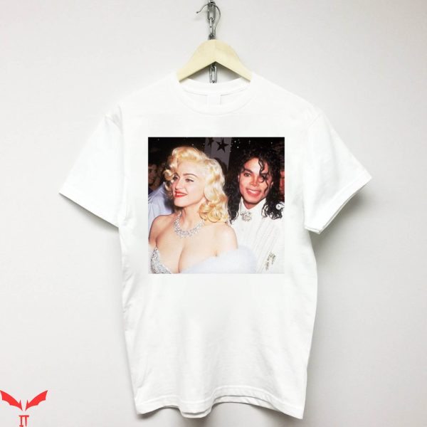 Michael Jackson White T-Shirt MJ And Madonna Vintage Tee