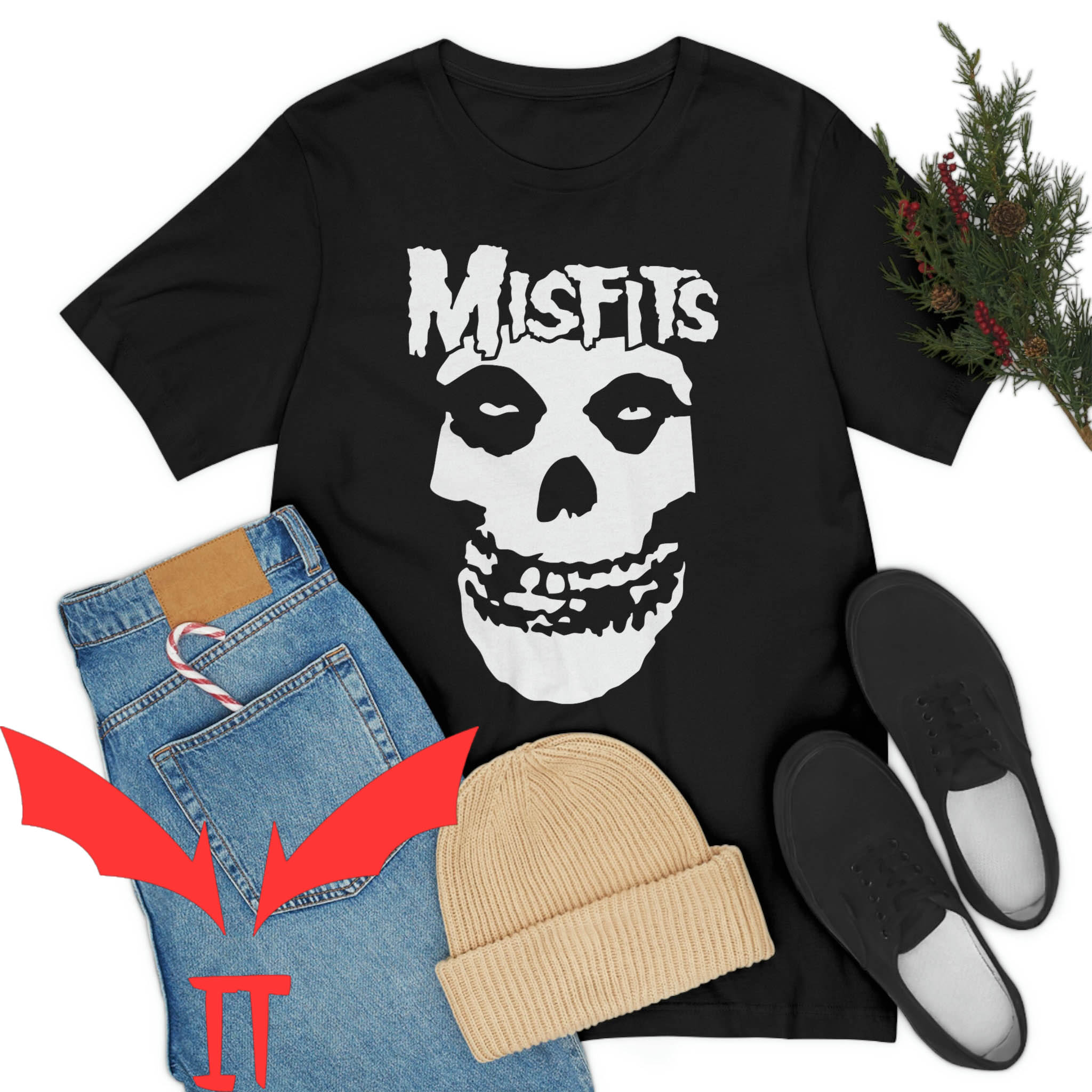 Misfits Vintage T-Shirt Classic Earth Skull Tee Shirt