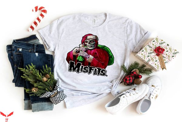 Misfits Vintage T-Shirt Santa Punk Scary Retro Style Shirt