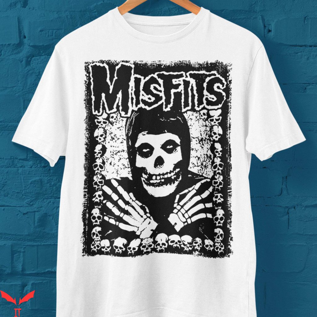 Misfits T-Shirt Unisex Punk Rock – 100% Cotone, Girocollo Manica Corta, Nero, Merchandise Ufficiale