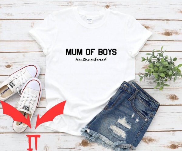 Mom Funny T-Shirt Mum Of Boys Mama Funny Quote Trendy