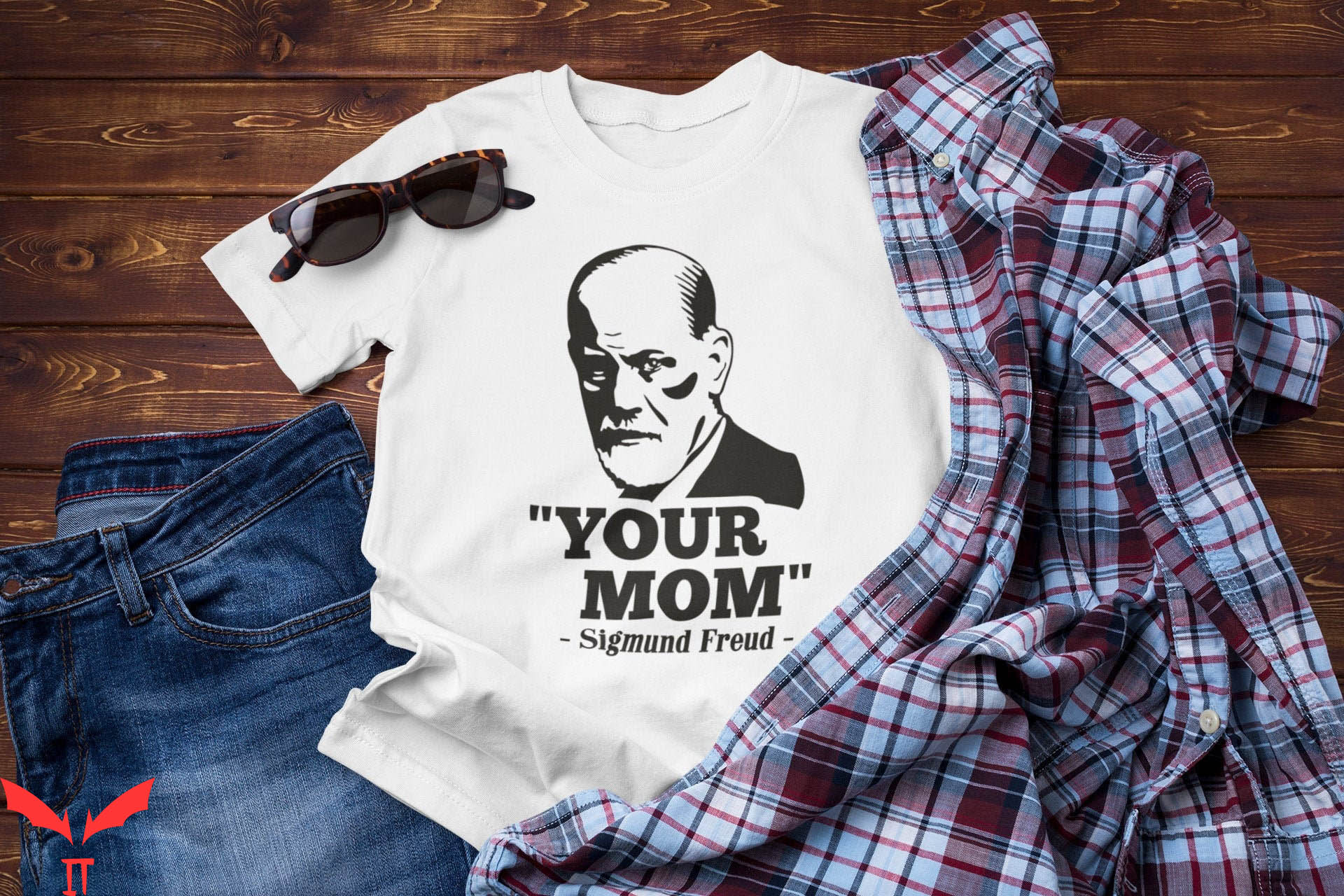 Mom Funny T-Shirt Your Mom Sigmund Freud Mutti Psychology