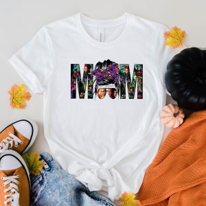 Mom Life T-Shirt Messy Bun Cool Graphic Trendy Style Tee