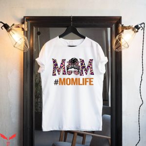 Mom Life T-Shirt Messy Bun Leopard Momlife Tee Shirt