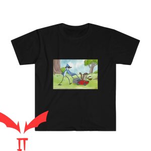 Mordecai And The Rigbys T-Shirt Regular Show Cartoon Style