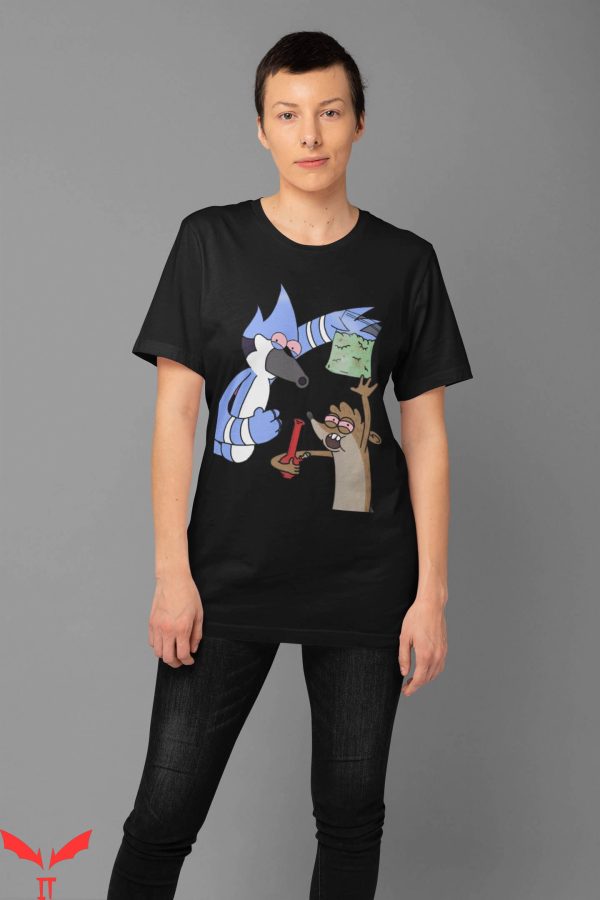 Mordecai And The Rigbys T-Shirt Regular Show Trendy Cartoon