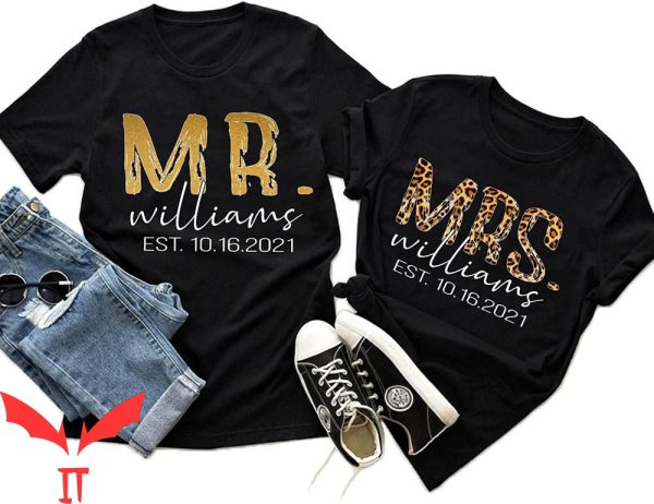 Mr Breast T-Shirt Mr And Mrs Just Married His And Hers
