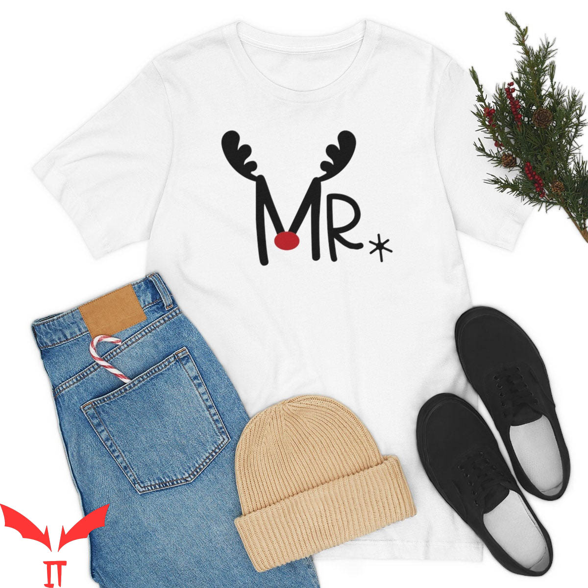 Mr Breast T-Shirt Mr Christmas Classic Cool Design Trendy