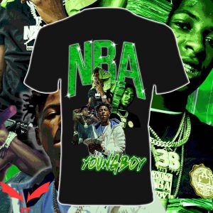 Never Broke Again T-Shirt NBA Youngboy Hip Hop Rap Tee