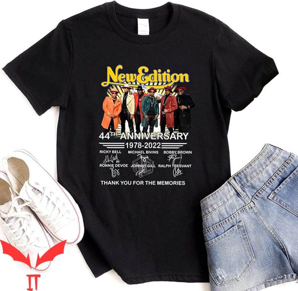 New Edition T-Shirt Thank You For The Memories Signatures