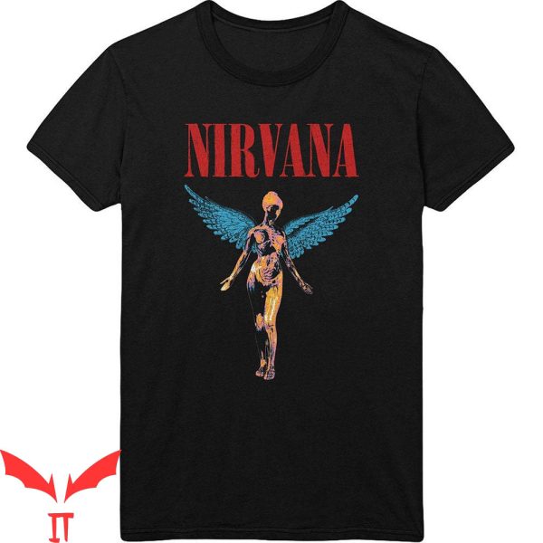 Nirvana In Utero T-Shirt Angelic Album Rock Retro Style Tee
