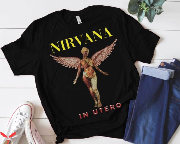 Nirvana In Utero T-Shirt Nirvana Vintage Rock Band Shirt
