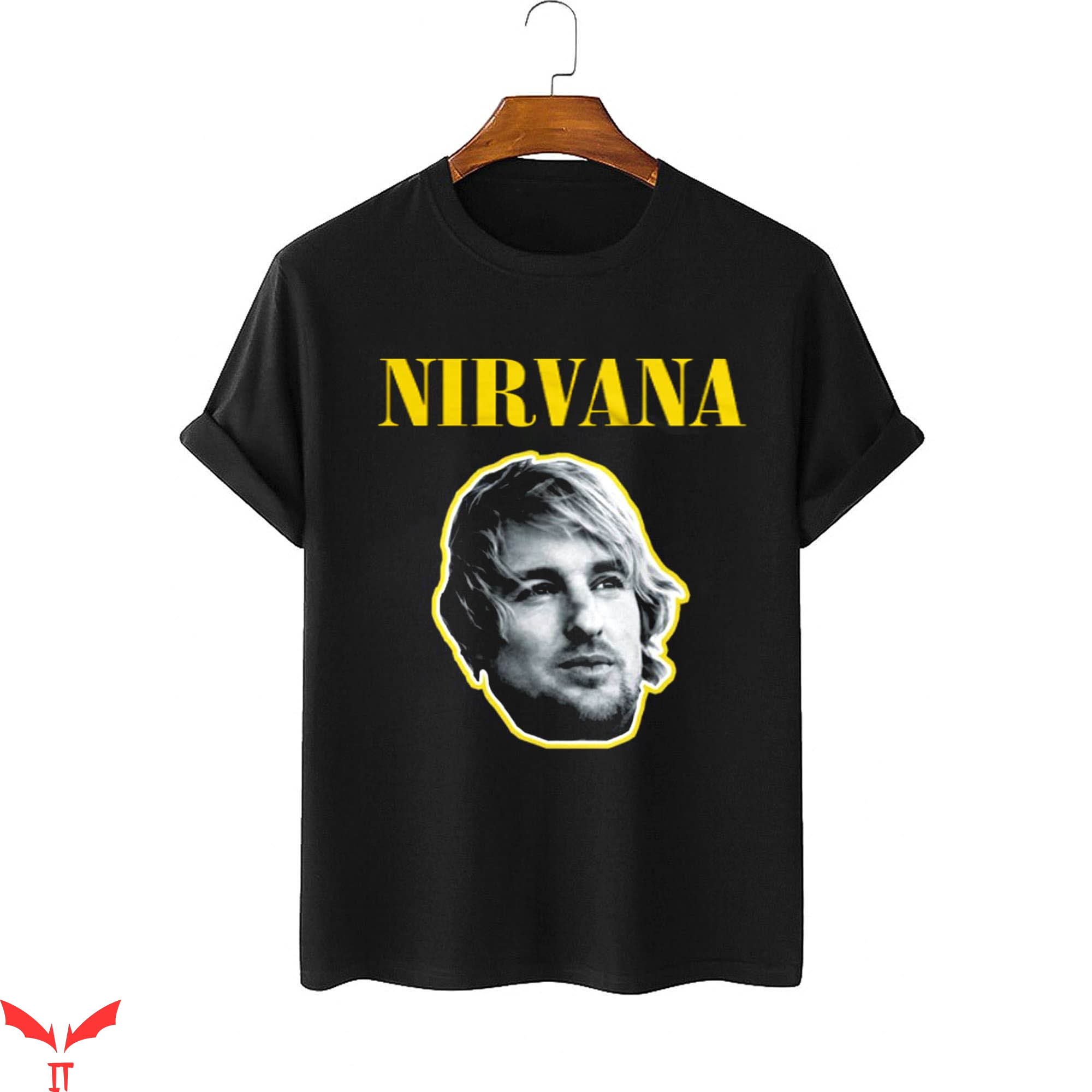 Nirvana Owen Wilson T-Shirt Funny Face Cool Style Tee Shirt