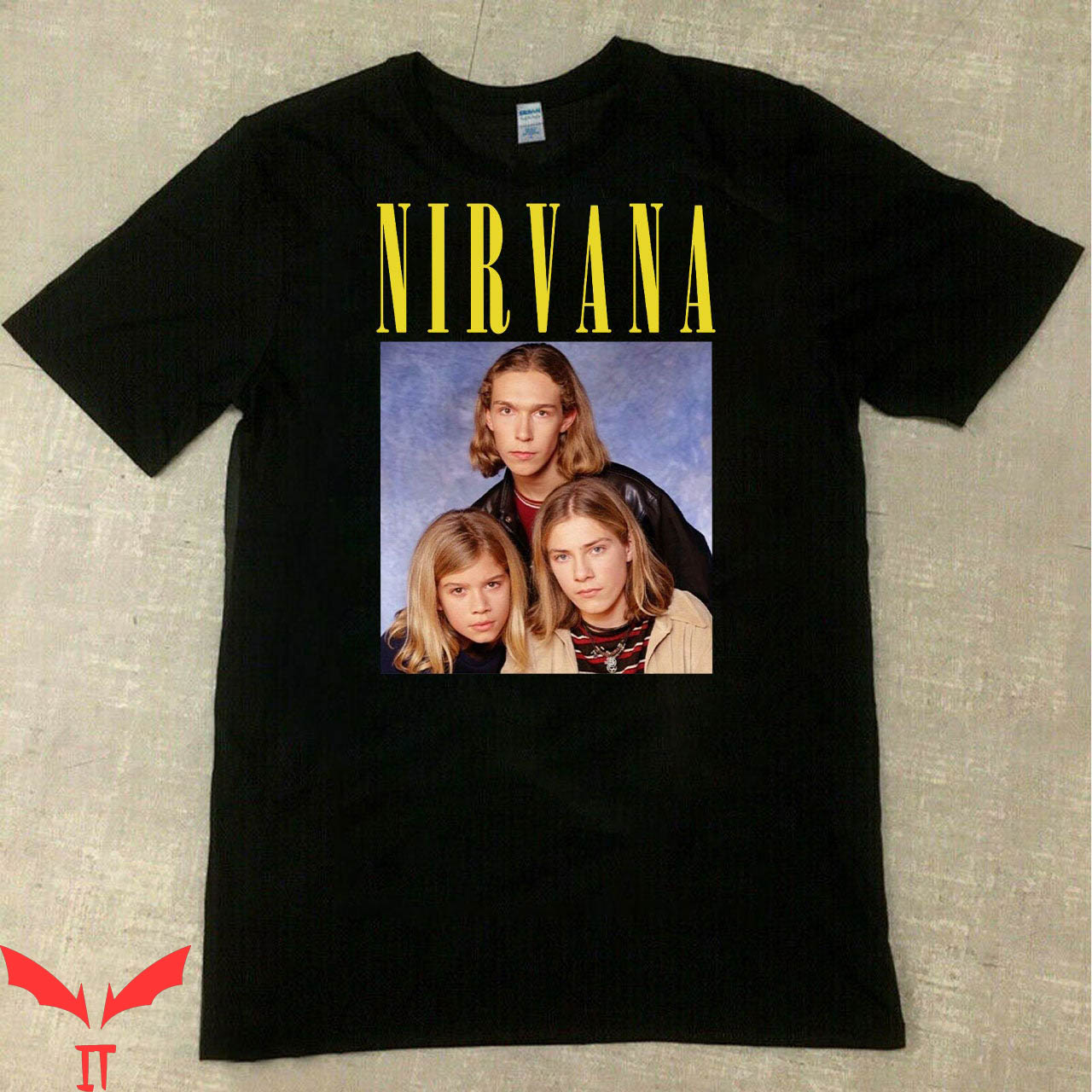 Nirvana Owen Wilson T-Shirt Hanson Vintage Album Logo