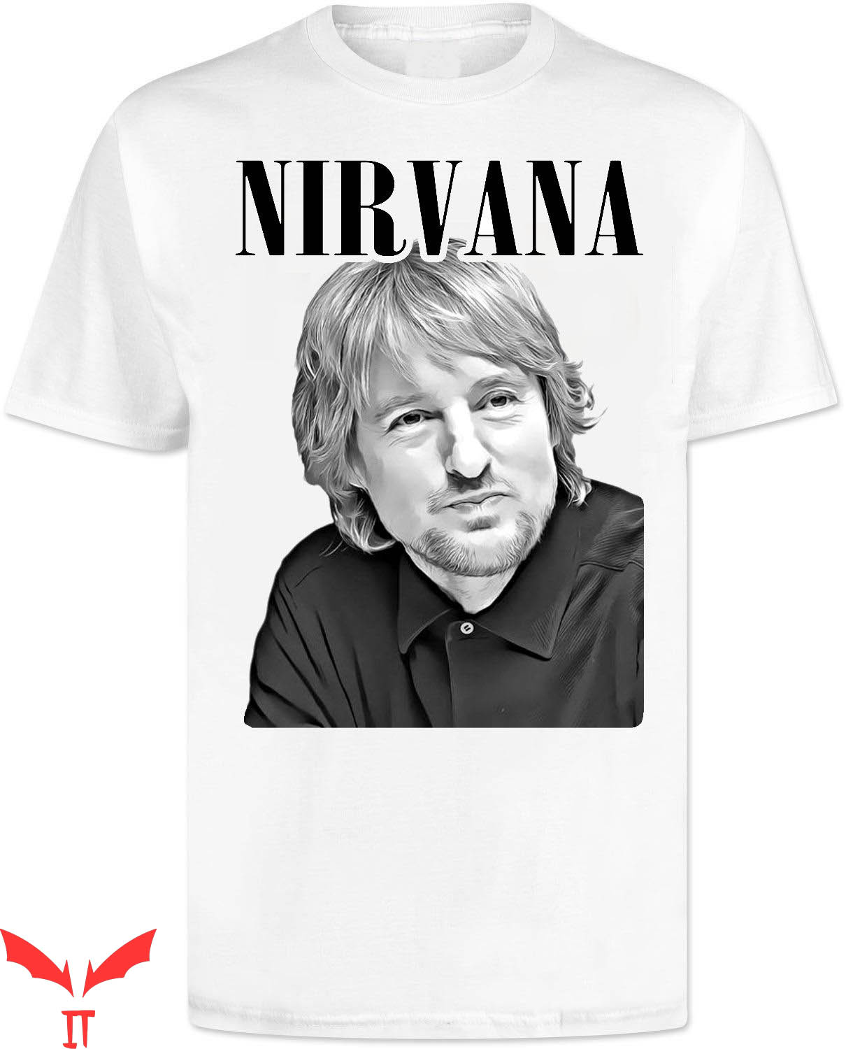 Nirvana Owen Wilson T-Shirt Ronin Style Funny Tee Shirt