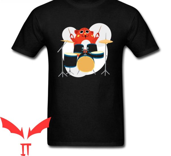 Nyango Star T-Shirt Cute Drum Player Graphic Cool Shirt