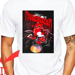 Nyango Star T-Shirt Cute Drum Player Thunder Graphic