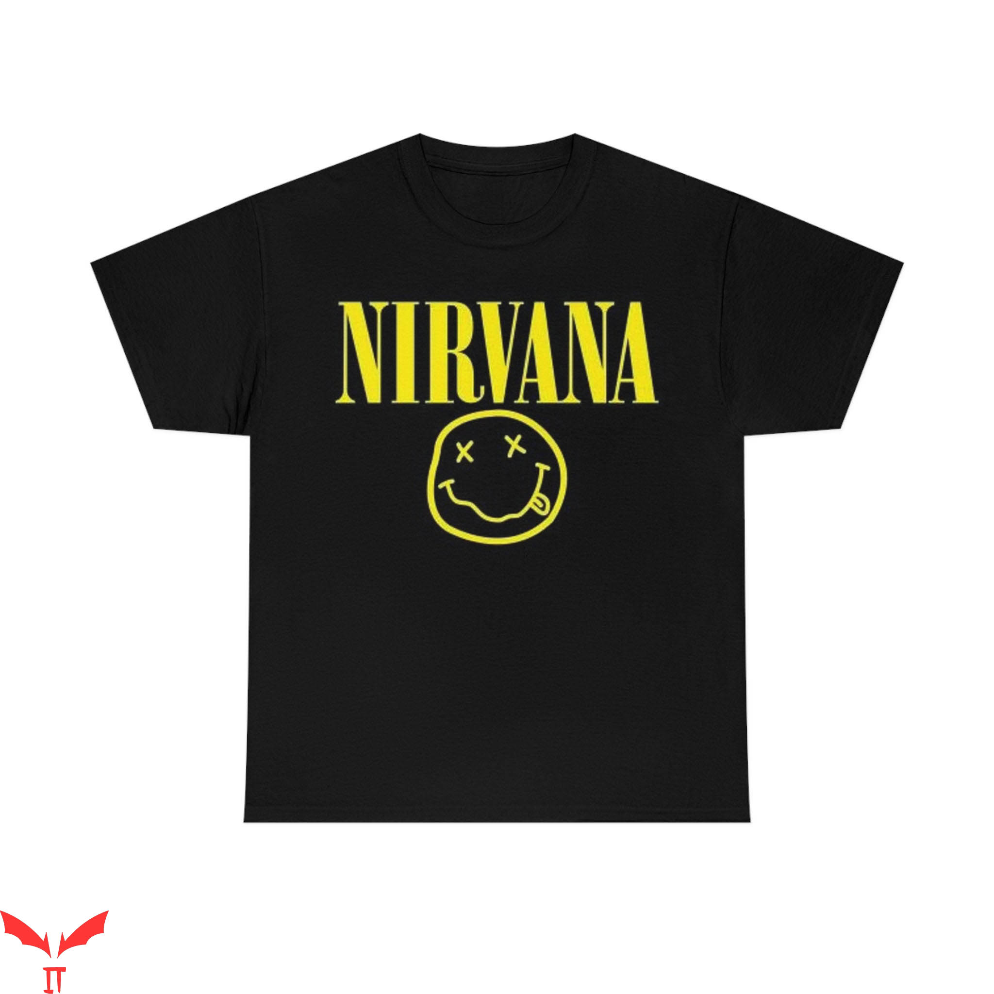 One Direction Nirvana T-Shirt Nirvana Smiley Kurt Cobain One Direction Nirvana T-Shirt Nirvana Smiley Kurt Cobain
