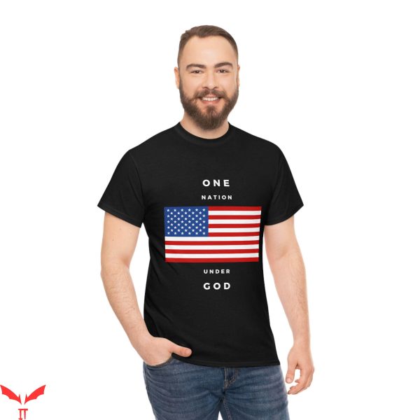 One Nation Under God T-Shirt USA Lover Religious Tee Shirt