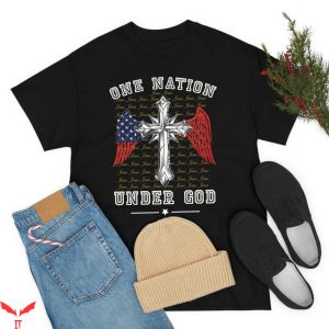 One Nation Under God T-Shirt Vintage Retro Style Tee Shirt
