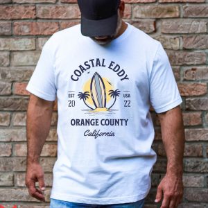 Orange County T-Shirt Coastal Eddy Surfing California Retro