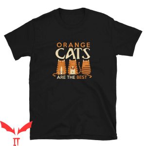 Orange Vintage T-Shirt Cat Lover Owner Cats Are The Best