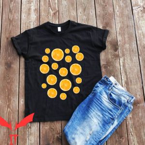 Orange Vintage T-Shirt Fruit Summer Trendy Meme Funny