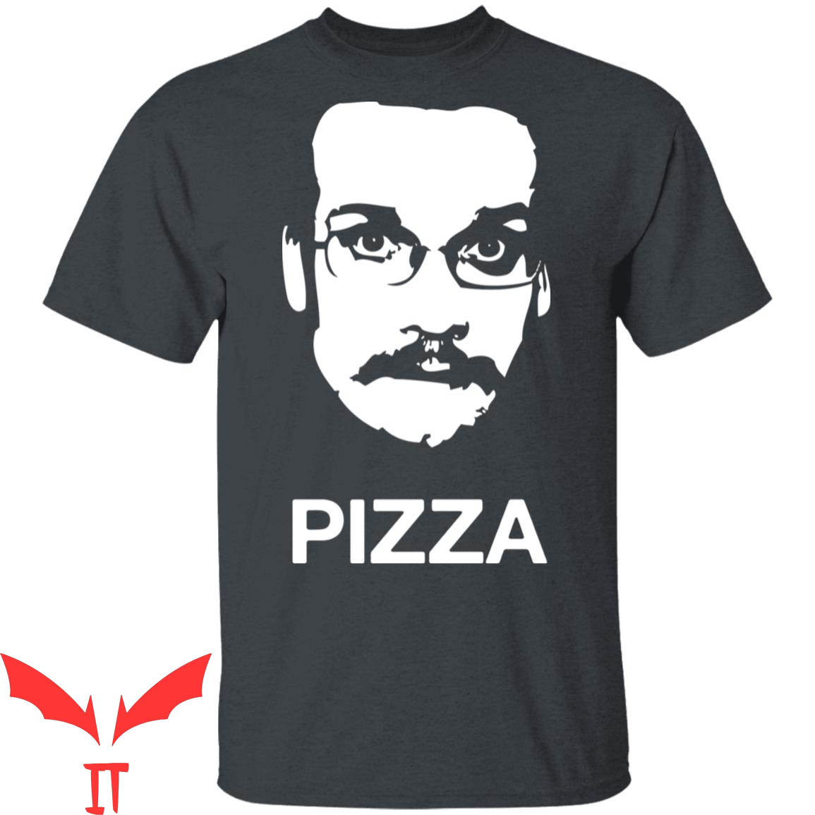 Pizza John T-Shirt Really Face Funny Graphic Cool Tee