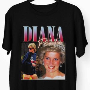 Princess Diana T-Shirt Cool Design Trendy Graphic Tee Shirt
