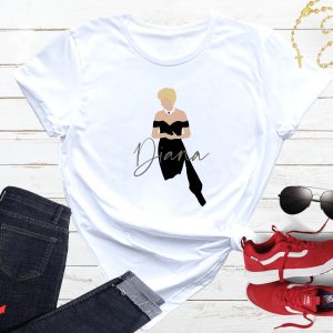 Princess Diana T-Shirt Diana Cool Graphic Trendy Style Tee