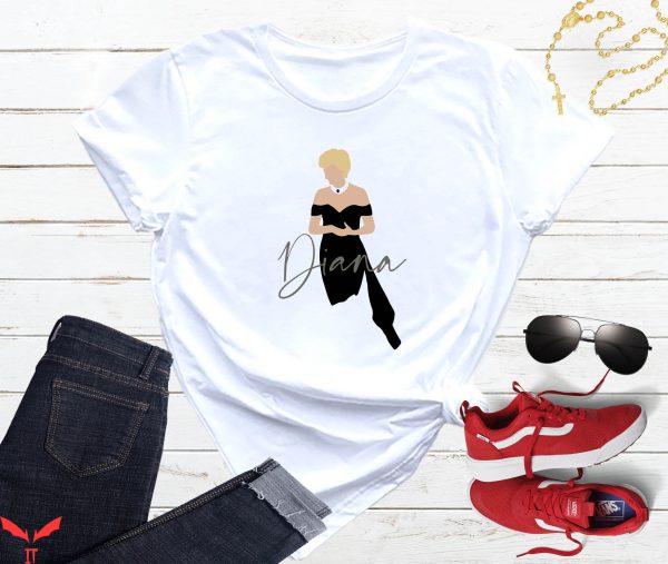 Princess Diana T-Shirt Diana Cool Graphic Trendy Style Tee