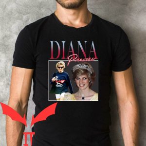 Princess Diana T-Shirt Vintage Cool Graphic Trendy Tee Shirt
