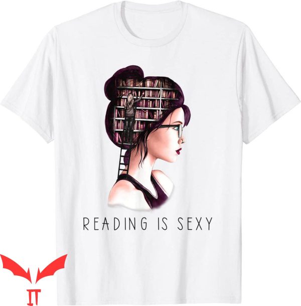 Reading Is Sexy T-Shirt Goth Girl Books Cool Graphic