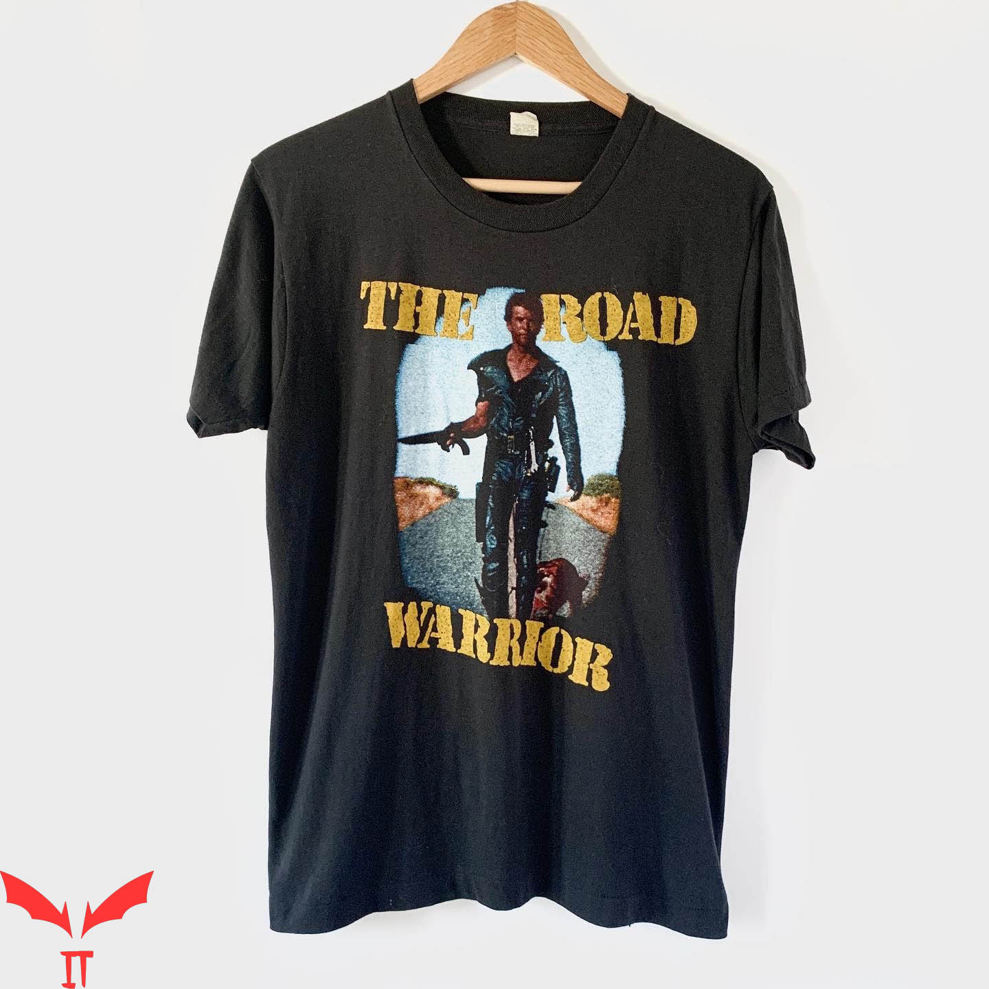 Road Warrior T-Shirt 1980s Mad Max Vintage Movie Tee Shirt