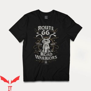 Road Warrior T-Shirt Route 66 Trendy Meme Funny Style