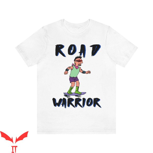 Road Warrior T-Shirt Skateboard Shirt 80s Retro Nostalgia