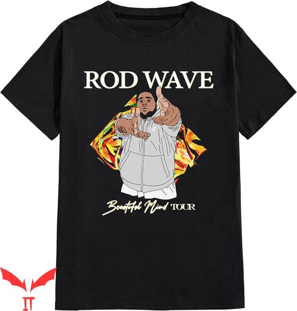 Rod Wave T-Shirt Rod Wave Beautiful Mind Tour Rapper Shirt